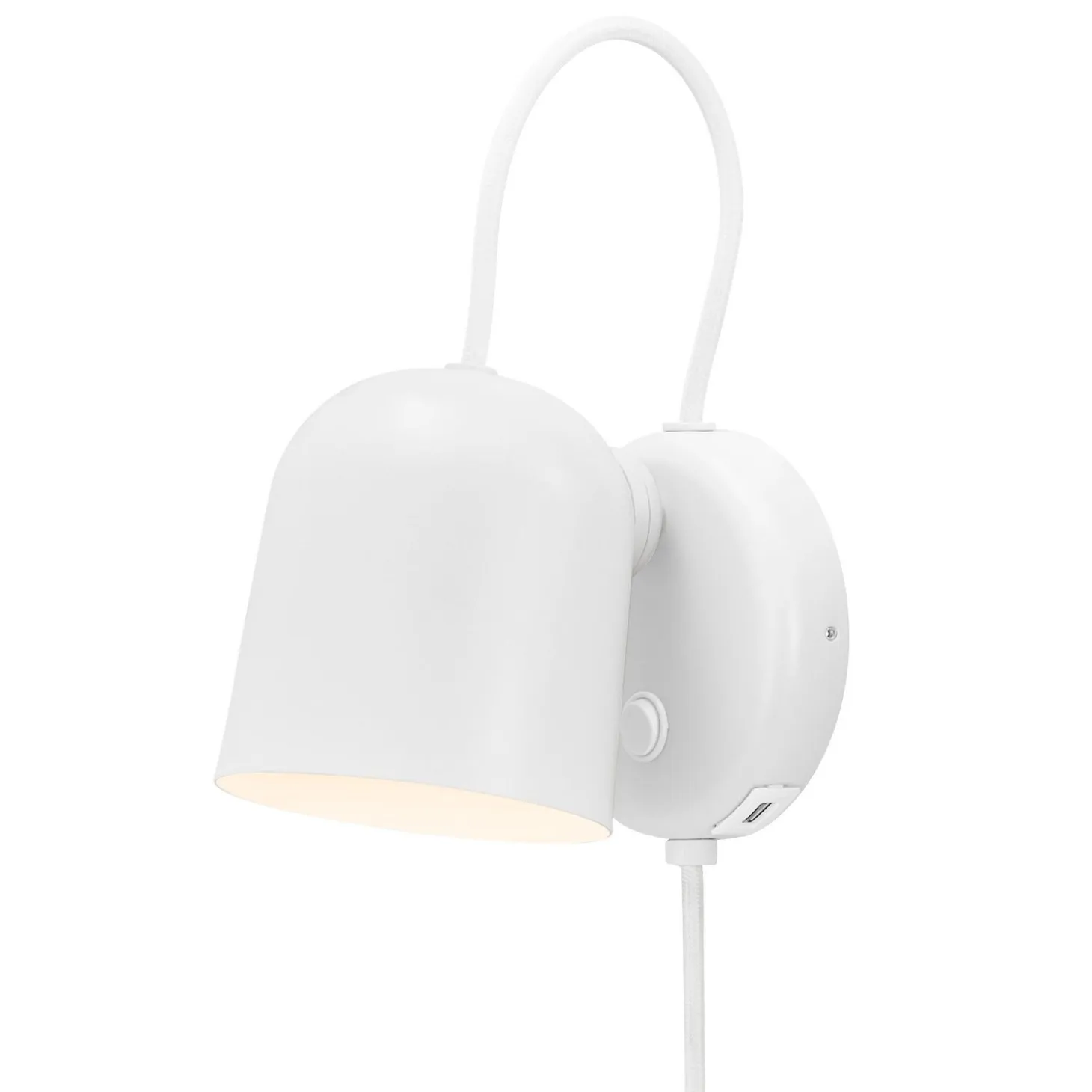 Angle Vägglampa Vit/Telegrå