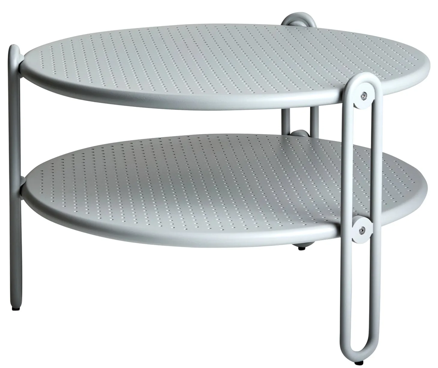 Blixt Utesoffbord 65x42 cm Light Grey