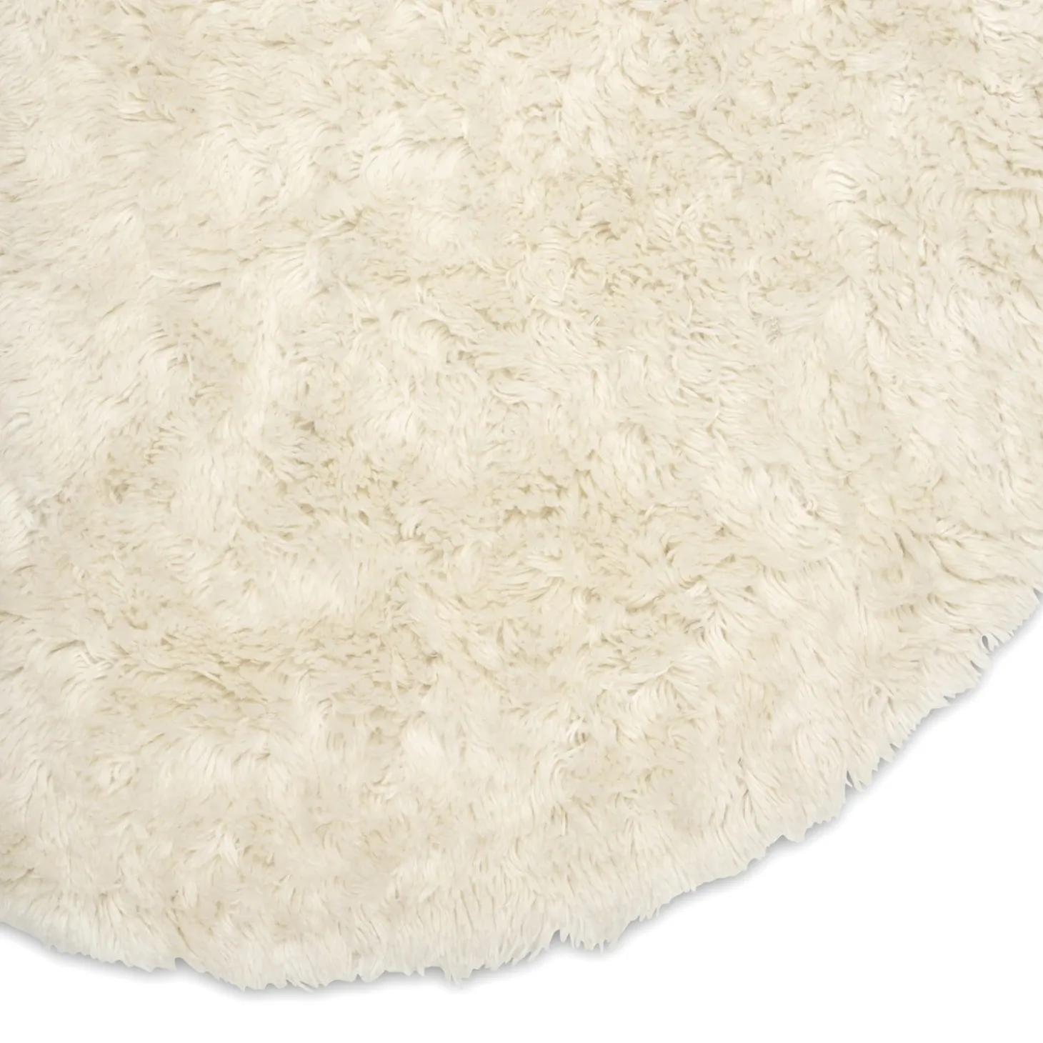 Cloudy Rund 160 cm Matta Naturvit