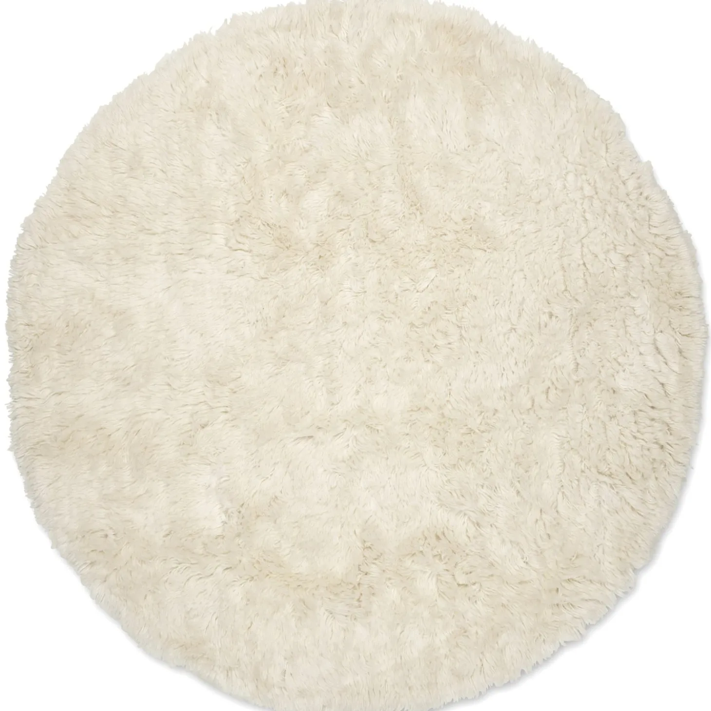 Cloudy Rund 160 cm Matta Naturvit