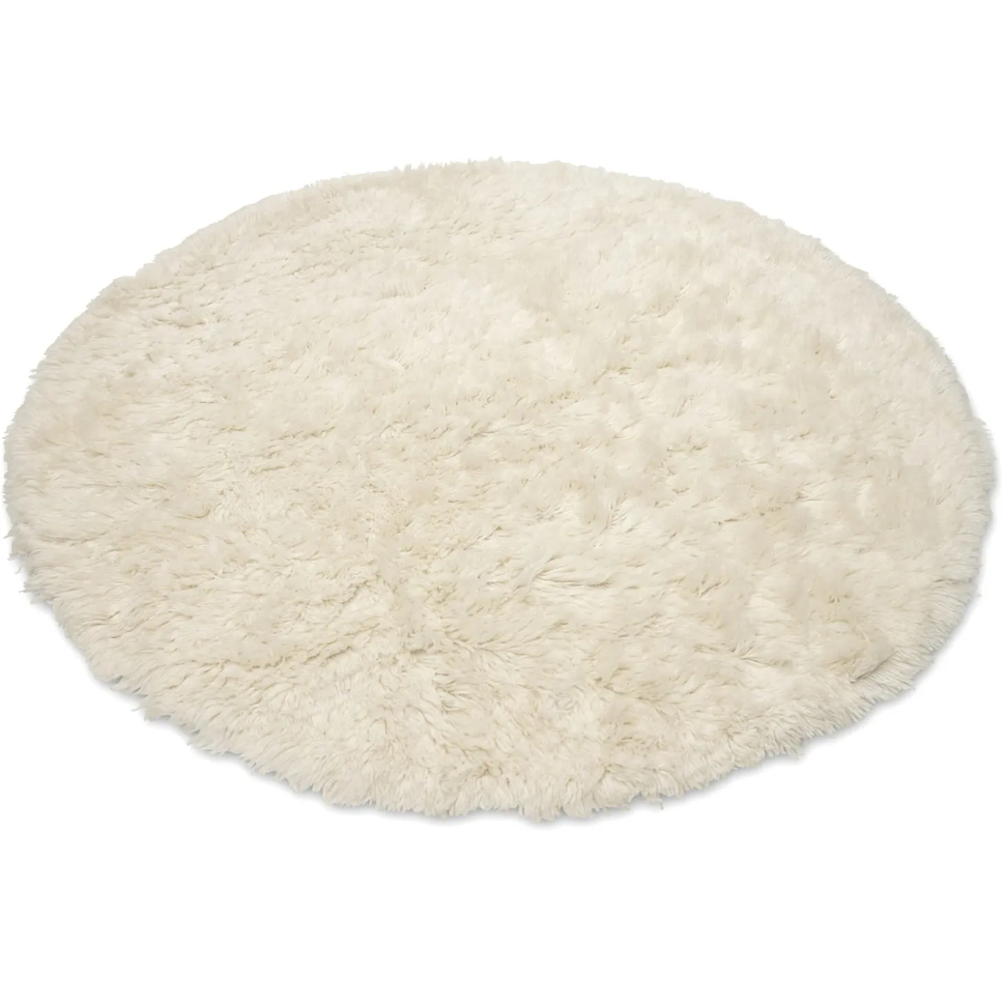 Cloudy Rund 160 cm Matta Naturvit