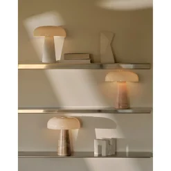 Glossy Bordslampa Vit