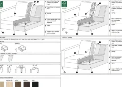 Impulse 4-sits Soffa Lux Caleido Natur