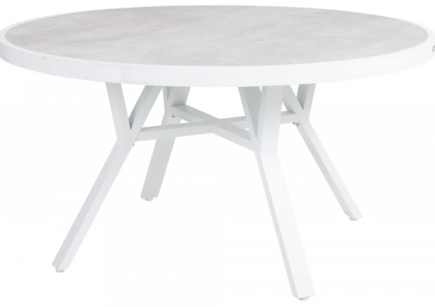 Samvaro Matbord Rund 140 cm Vit